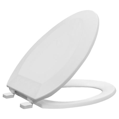 TOILET SEAT ELONG PLAST WHT 19"