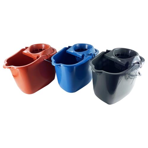 Heavy Duty Mop Bucket With Metal Handle & Wheels, 17 L