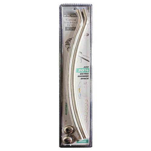 CURTAIN ROD 42-72"CURVE S.NICK