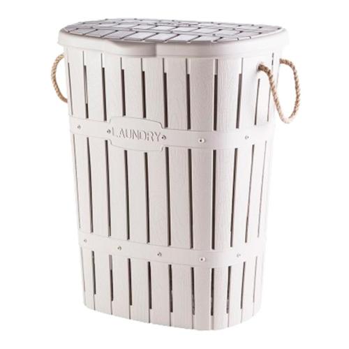 Cappucino Laundry Basket With Rope Handle, 60 L