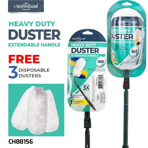 360 Degree Heavy Duty Duster Extendable Handle, 3 Pieces Refills