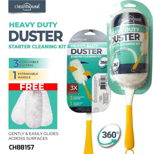 360 Degree Heavy Duty Duster Starter Cleaning Kit, 3 Pieces Refills