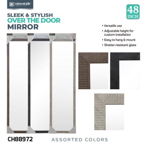 48'' Over The Door Mirror, Classic Space Saving, Assorted