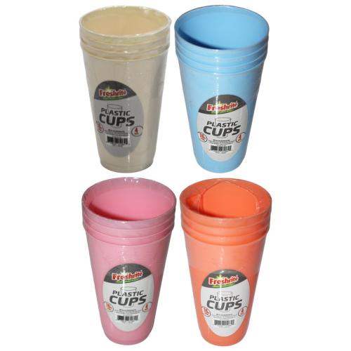 CUPS PLASTIC SET OF 4PC 16OZ