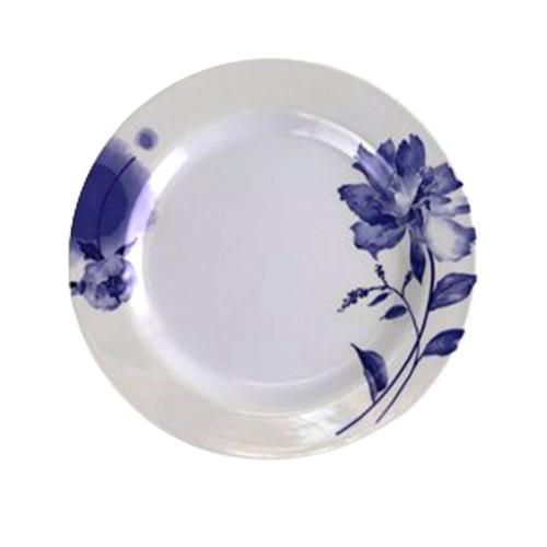 DINNER PLATE 11" BLUE FLORAL MELAMINE