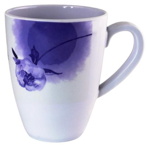 MUG 14OZ BLUE FLORAL MELAMINE 450ML