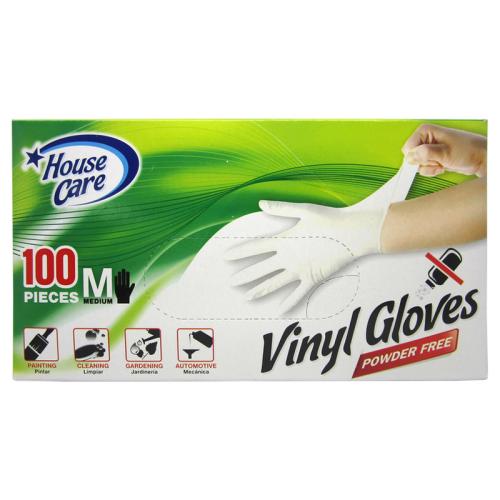 Disposable Vinyl Gloves – Medium (100 Count)