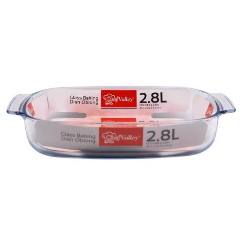 Glass Baking Dish Oblong, 2.85 Qt