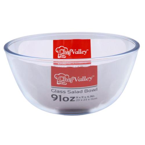 Glass Salad Bowl, 91 Oz. 