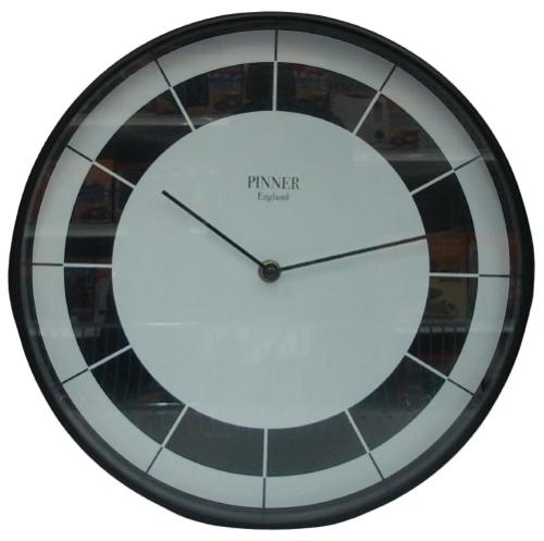 CLOCK 12" ELECTROPLATTED W/ METALLIC DIAL