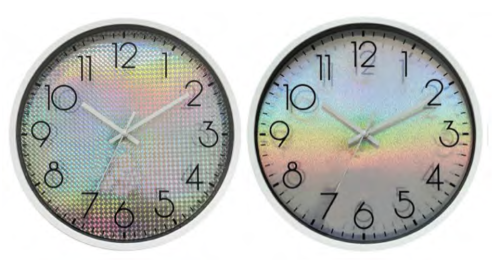 12'' Holographic Clock (Assorted)