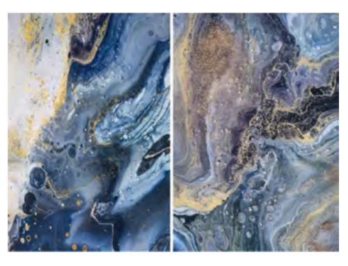 CANVAS LACQUER VALLE AZZURRA W/ACRYL