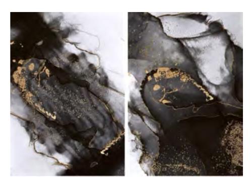 CANVAS LACQUER JADED MODERN ABSTRACT 28"X40"