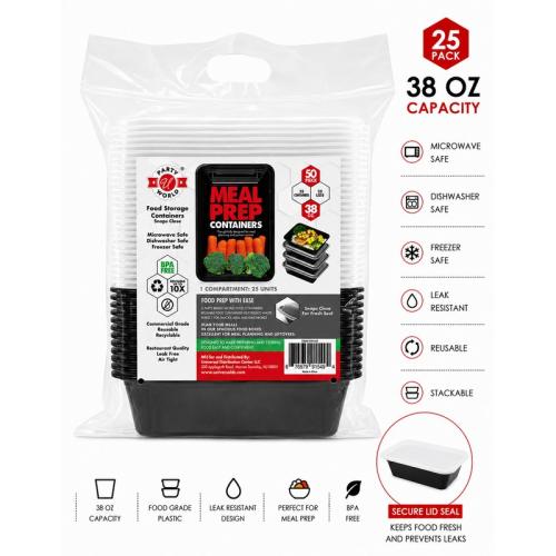25 Pack Meal Prep Containers