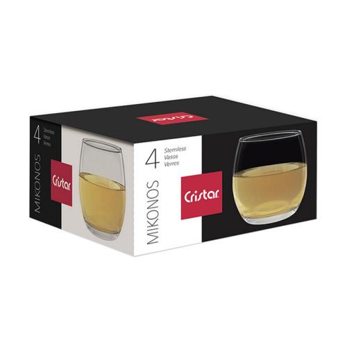 WINE GLASS STEMLESS MIKONOS 12.5oz