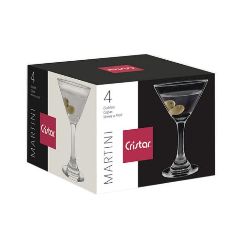 GLASS MARTINI GOBLET 9OZ 4PK