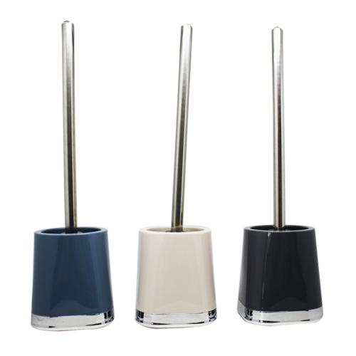 Toilet Brush With Holder – Shiny Clear Finish