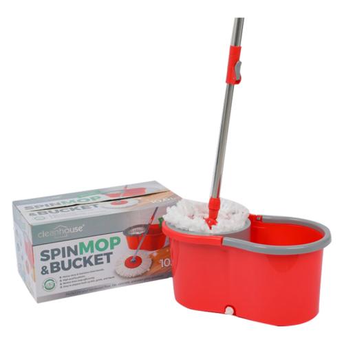 10.6 L Spin Mop Bucket + Refill Plastic