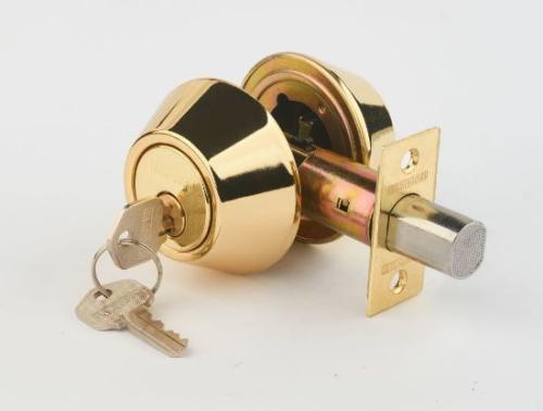 DEADBOLT DOUBLE LOCK PB 01363