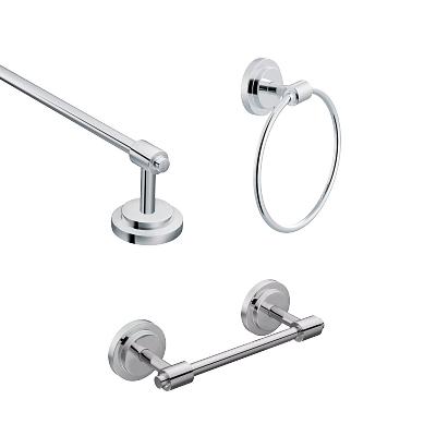 TOWEL BAR 3PC KIT 18" CH TWL RING & PAPER HOLDER