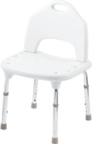 HOME CARE TUB & SHOWER CHAIR W/BACKREST WHITE