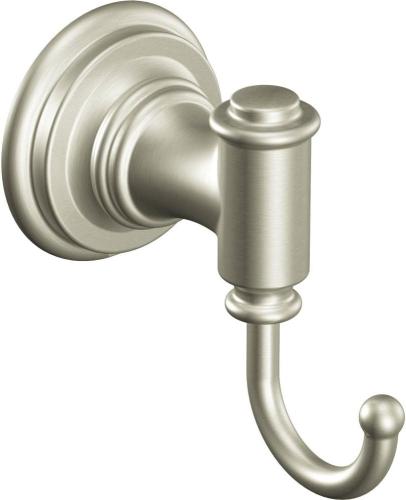 ROBE HOOK SINGLE BRUSHED NICKLE ELLSWORTH