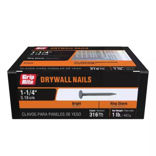 SHEETROCK NAILS 1-1/4 1LB