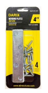 MENDING PLATES 4" 4PC