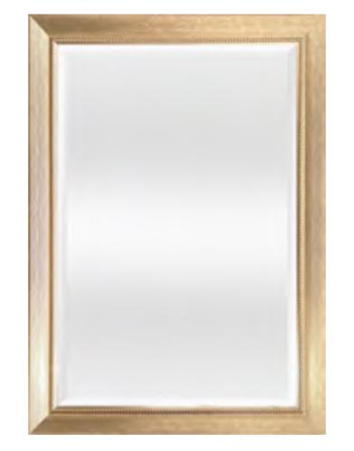 MIRROR 3" FRAMED LG BEADED GOLD 30" x 42"