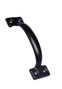 PULL HANDLE UTILITY 6" BLACK W/SCREWS