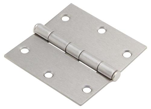 HINGE SOLID STEEL 4" SAT NICK