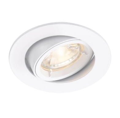 SPOT LIGHT RECESSED WHITE TILTABLE GU10*1
