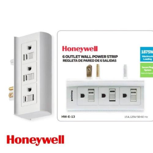 SURGE PROTECT 6-OUTLETS WALL EXTENDER ELECTRICAL