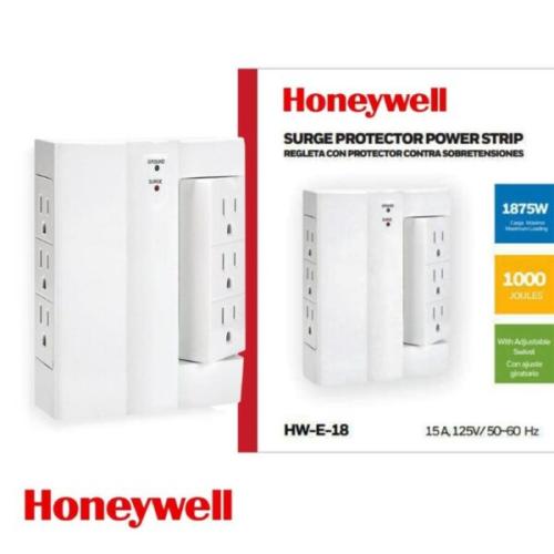 SURGE PROTECT 6 OUTLETS FOR WALL 1000J ELECTRICAL STRIP