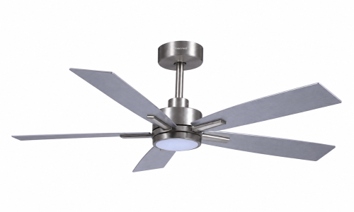 Vegas Decorative Ceiling Fan, 52'', Satin Nickel Finish