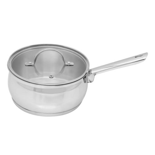 SAUCE PAN BELLY SHAPE W/GLASS LID 4.8QT