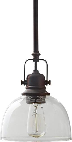 PENDENT 1LIGHT ROWAN VINTAGE BLK METAL