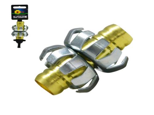HOSE REPAIR BRASS 5/8" CONNECTOR W/METAL CLINCHER