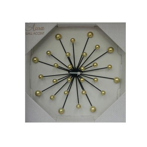 WALL DECOR 12" METAL TWO-TOME METAL BURST ASSRT
