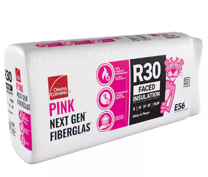 Owens Corning R-30 Faced Fiberglass Insulation Batt 24 in. x 48 in.