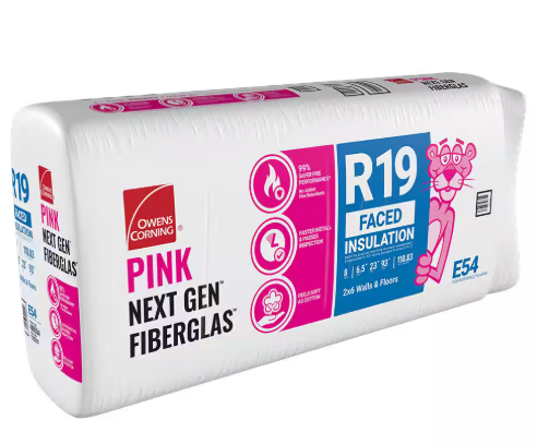 Owens Corning R- 19 Wall Faced Fiberglass Batt Insulation 118.83-sq ft ( 23-in W x 93-in L)