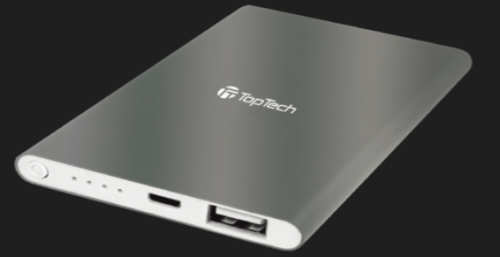 Silver Power Bank 6000 MAH
