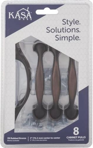 PULL HANDLE KASAWARE 4-5/8" B.O.R.B OVRAL LGTH HALF FOOT SPOON 8PK