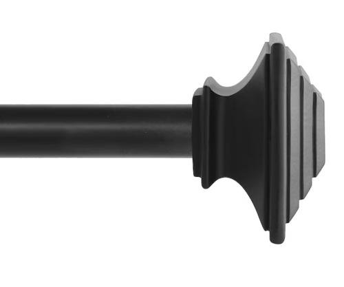 CURTAIN RODS 36-66 MISSION 1 MATTE BLACK