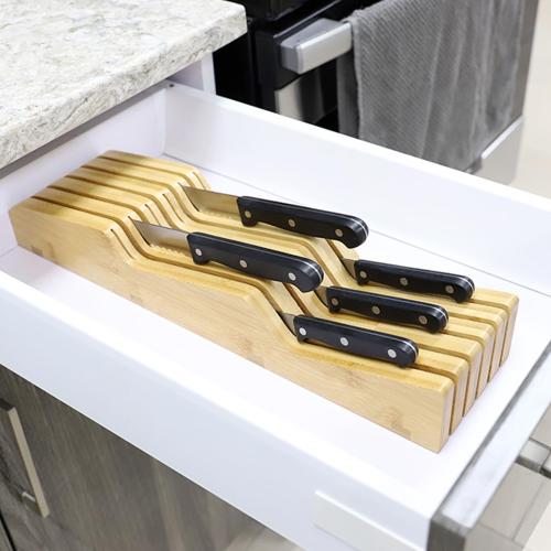 KNIFE SET W/BLOCK IN DRAWER