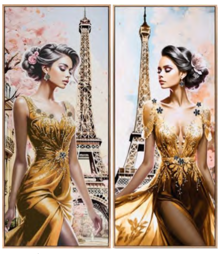 Sophisticated Evening In Paris Canvas (Assorted)