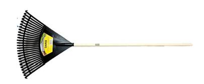 RAKE 24" GREEN HEAD W/ WOODEN HANDLE