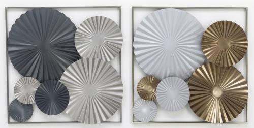Framed Metal Fan Decor, Assorted