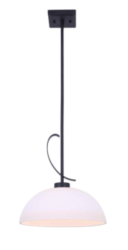 PENDENT 1 LIGHT MACK MATTE BLK