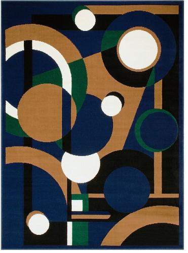 RUG MODERNO 14 NAVY BLUE 5x7